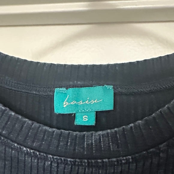 THE RUNWAY COMPANY Navy Grey Speckle Long Sleeve Top $27 SIZE SMALL Grunge Alt - Picture 7 of 7